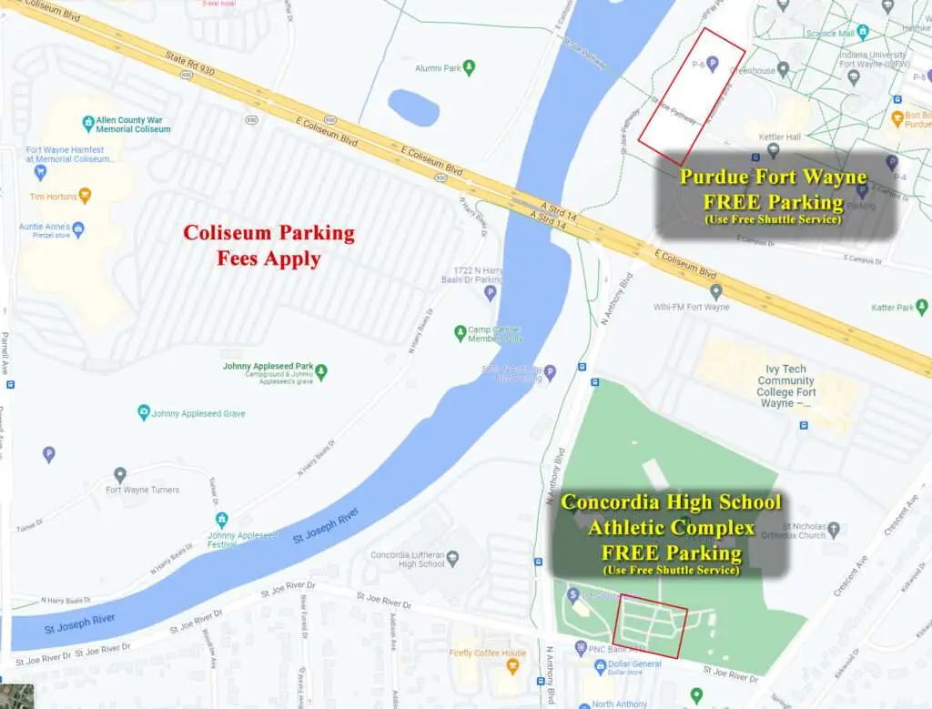 Festival Parking Map